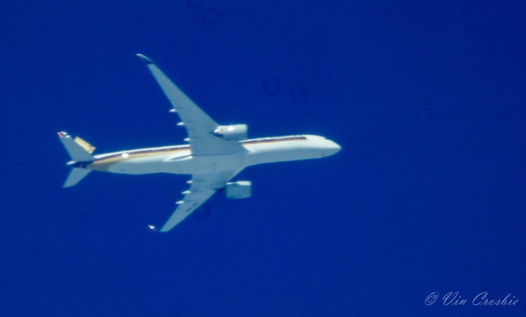 Singapore Airlines SQ21 over Connecticut